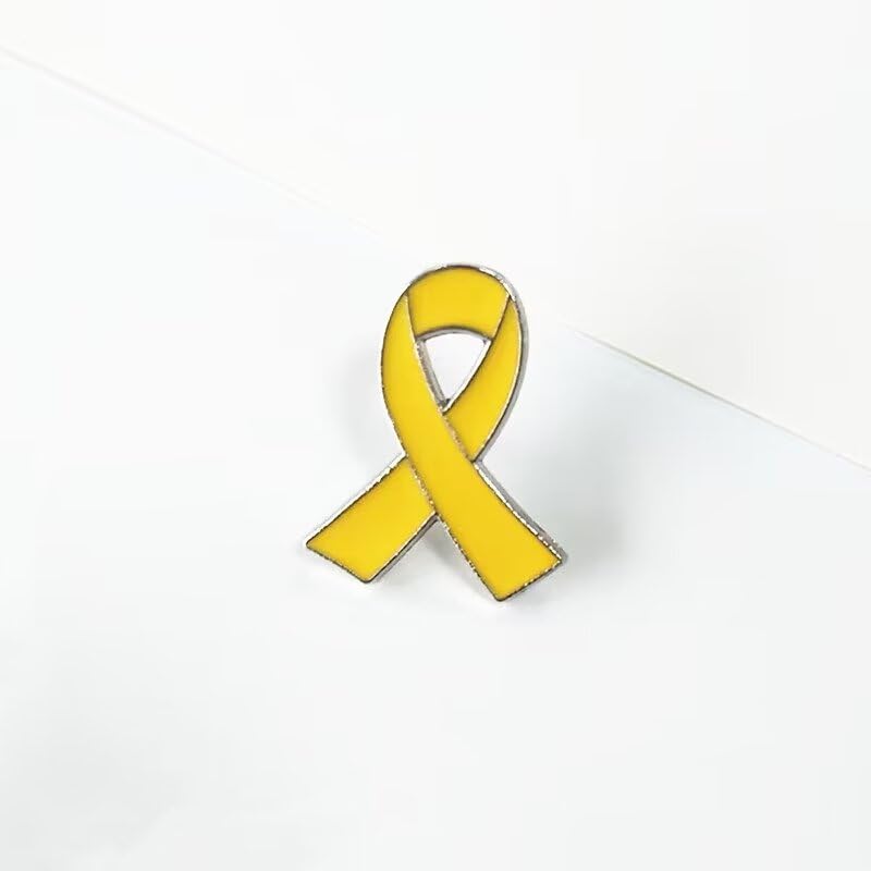 HUASAI Yellow Ribbon Pin Hostages Israel for Women Men Bring Them Home Pin Yellow Ribbon Awareness Enamel Lapel Pin