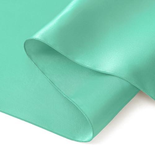 Horbaunal 24 Pack Light Pink Satin Table Runner 12 x 108 Inch, Smooth Table Runners for Wedding Banquets Birthday Party