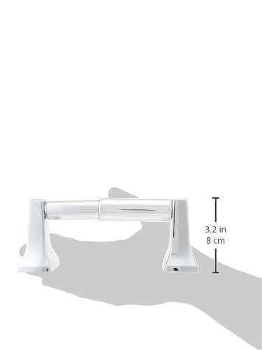 Moen P5050 Donnor Collection Contemporary Spring-Loaded Toilet Paper Holder, 1 Count (Pack of 1), Chrome
