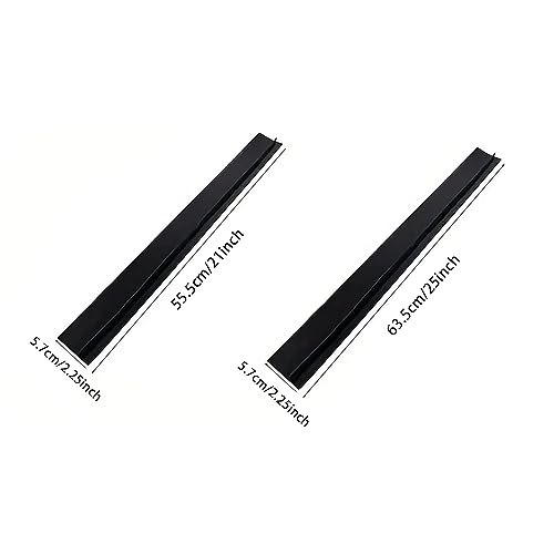 ItsNio Silicone Stove Gap Covers (2 Pack), Stove Gap Guard, Heat Resistant Oven Gap Filler, Easy Clean,25 Inches, Black