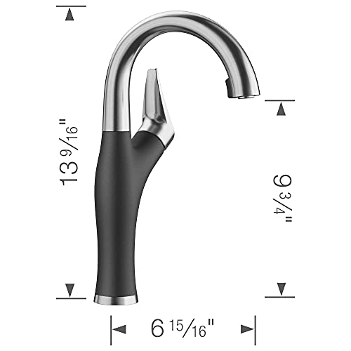 BLANCO 526378 Artona Bar/Prep Faucet, Anthracite