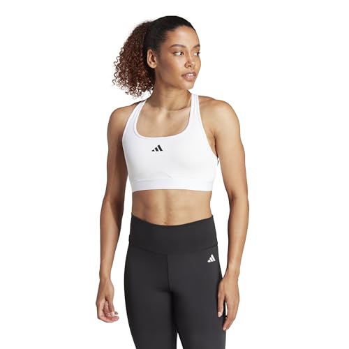 adidas Women's Powerreact Training Medium-Support Bra, Black