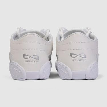 Nfinity Evolution White Cheer Shoes for Youth Girls – Breathable, High-Performance Sneakers for Cheerleading and Sports – Lightweight & Built to Last