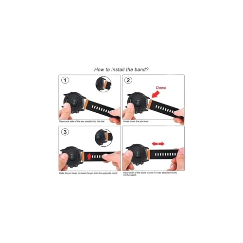Yenle Watch band Fit for Suunto 7/Suunto 9/9 Baro/9 Spartan/9 GPS Soft Silicone Sports Watchband Replacement Band(Orange)