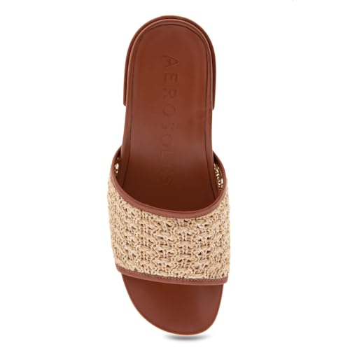 Aerosoles Women's Clark Slide Sandal, Natural Raffia, 10