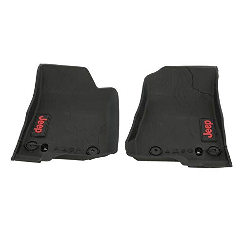 Mopar Jeep 2020 Gladiator All Weather Floor Mats Red Lettering OEM Mopar