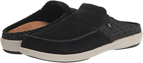 REVITALIGN Women's Siesta Suede Mule, Black, 9.5