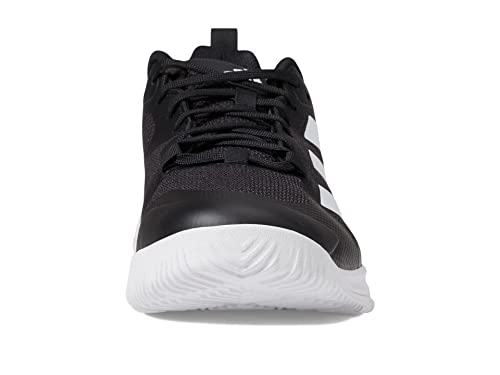 adidas Men's Court Team Bounce 2.0 Indoor Shoe, White/Black/White, 10