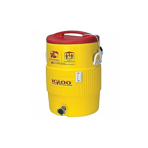 Igloo 10 gallon Industrial Beverage Cooler , Yellow/Red/White