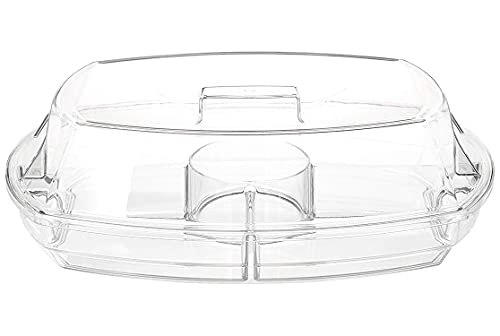 Prodyne SB-5 Flip-Lid Appetizers On Ice, 15", Clear