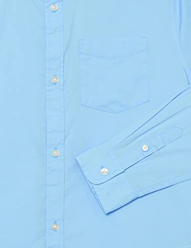 Amazon Essentials Boys' Uniform Long-Sleeve Woven Stretch Poplin Button-Down Shirts, Pack of 3, Blue, XX-Large