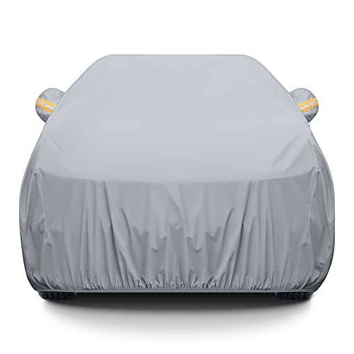 GXT All Weatherproof SUV Car Cover for Outdoor Automobiles, Heavy Duty TPE Fabric Full Protection for Rain Dirty Snow UV and Wind, Universal Fit for Compact or Full-Size SUV up to 190 inch