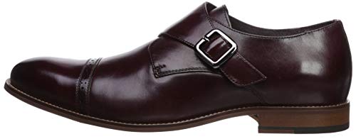 Stacy Adams Men's Desmond Cap Toe Monk Strap Loafer, Cognac, 10 Wide