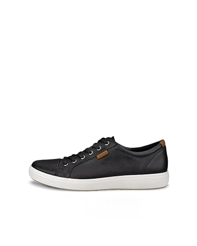 ECCO Men's Soft 7 Sneaker, Black, 8-8.5
