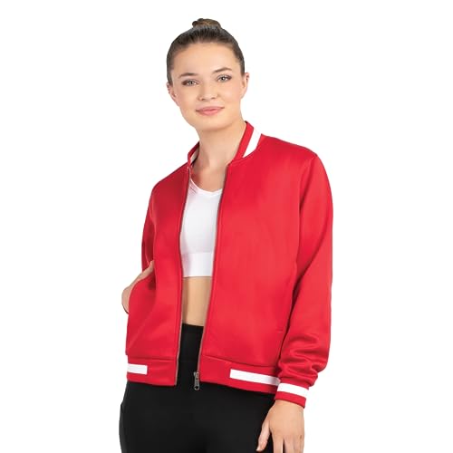 Holloway Women's V-Street Full Zip Jacket, Athletic Heather/White