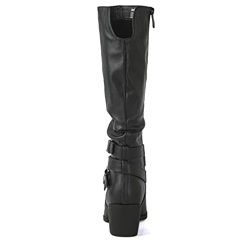 GLOBALWIN Women's Black Cowboy Cowgirl Boots Western Boots Women 6M