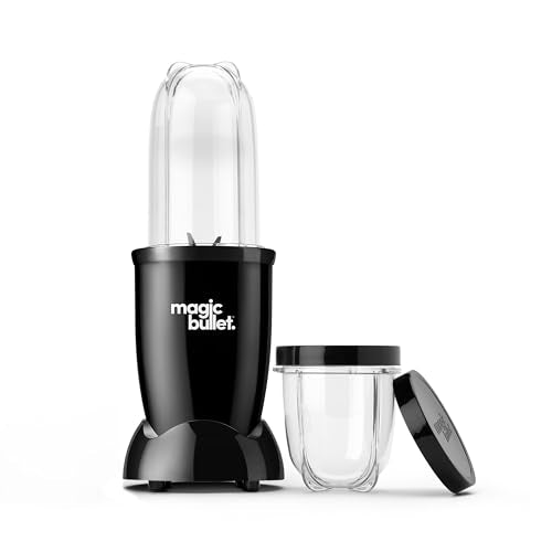 magic bullet Blender, Small, Black, 7 Piece Set