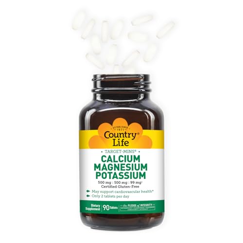 Country Life Calcium-Magnesium-Potassium - 90 Tablets