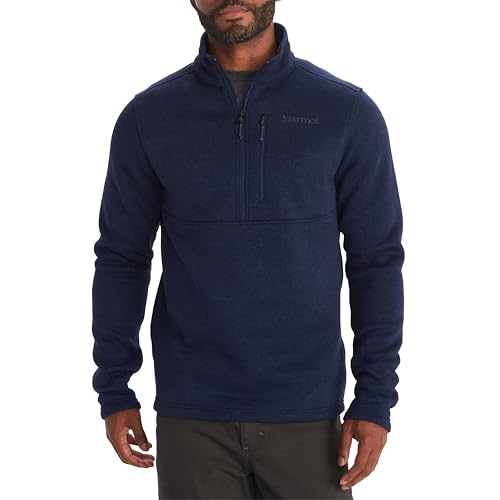 MARMOT Men's Drop Line 1/2 Zip Fleece Jacket, Arctic Navy, X-Large