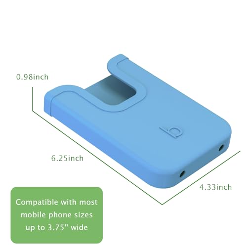 EASYDOG Silicone Phone Holder Compatible with Bogg Bag, Soft Silicone Charm Insert Accessories and Attachment for Bogg Beach Bags, Generic Size Fits for iPhone and Android Phones-Black
