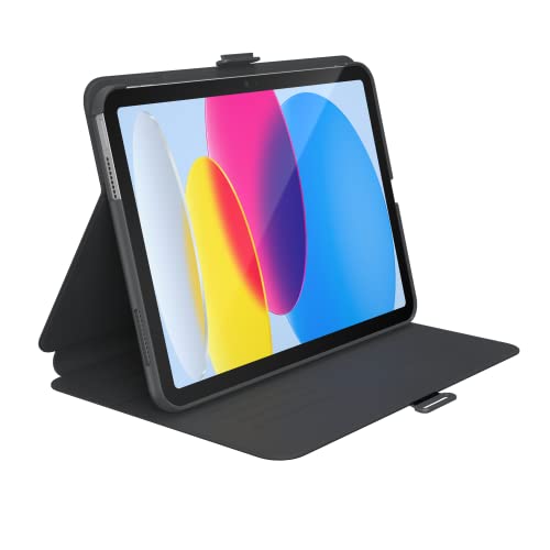 Speck Products iPad (10th Gen - 2022) Stylefolio with Microban (Black/Slate Grey)