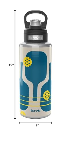 Tervis Pickleball Pro Water, 32oz Wide Mouth Bottle, Stainless Steel