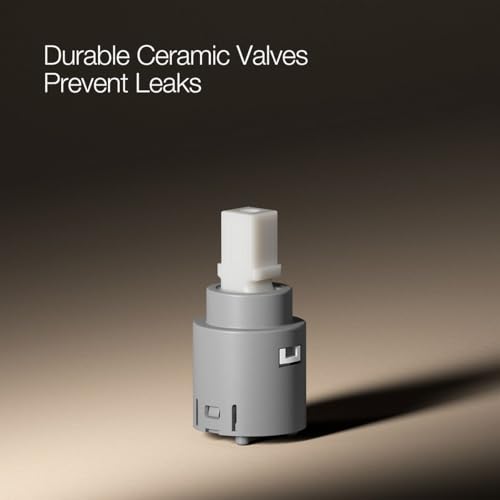 KOHLER 27378-4K-BN Bellera Centerset 4 inch Bathroom Faucet with Pop-Up Drain Assembly, 2-Handle Bathroom Sink Faucet, 1.0 gpm, Vibrant Brushed Nickel