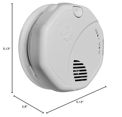 First Alert Battery Powered SCO500B Wireless Interconnected Photoelectric Smoke and Carbon Monoxide Combo Alarm with Voice and Location