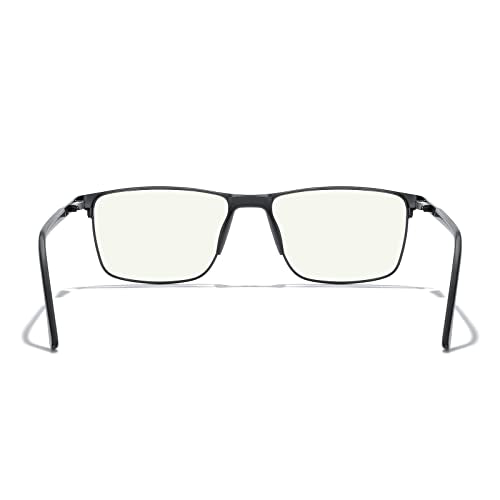 MERRY'S Reading Glasses - Fashion Blue Light Blocking Glasses Metal Frame Spring Hinge Readers for Men Eyeglasses