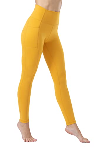 ONGASOFT Women High Waist Yoga Workout Leggings Tummy Control Brushed Soft Tight Pants with Side Pockets