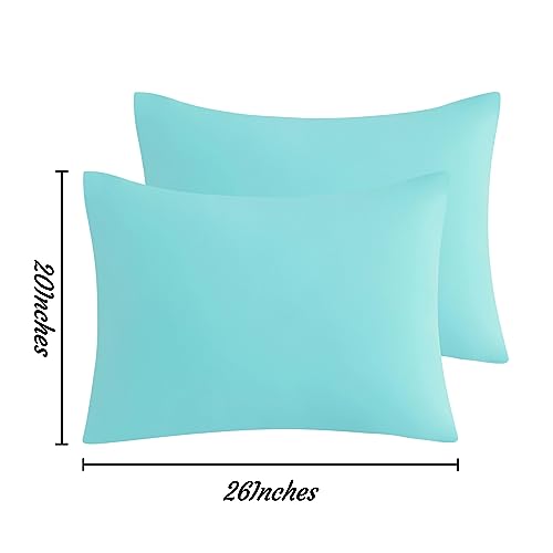 NTBAY Standard Pillow Cases Set of 2, 2 Pack Brushed Microfiber 20x26 Pillow Cases, Soft, Wrinkle, Fade, Stain Resistant Light Grey Pillow Cases with Envelope Closure, 20x26 Inches, Light Grey