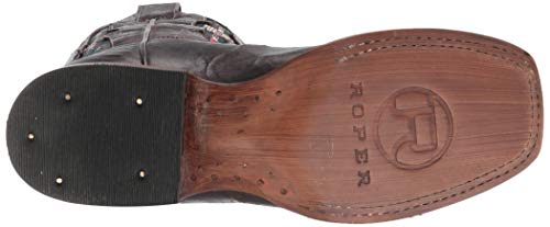 Roper Womens Arrows Square Boot, Brown, 9.5