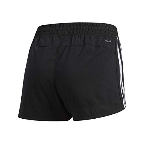 adidas Women's Plus Size Pacer 3-Stripes Woven Shorts, Grey/Black, 4X