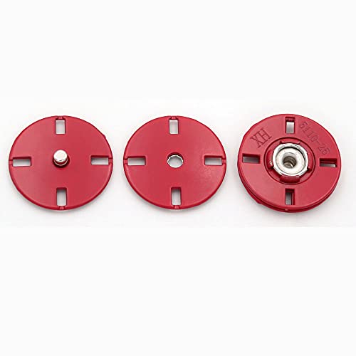 5Pcs/Set Snap Buttons Metal Buckle Buttons Invisible Buckle for Coat Clothing Sewing Accessories (#13 White, 15mm)