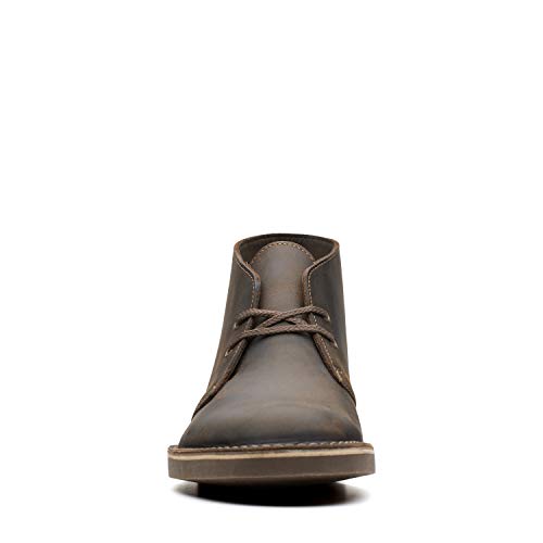 Clarks mens Bushacre 2 Chukka Boot, Taupe Distressed Suede, 9.5 US