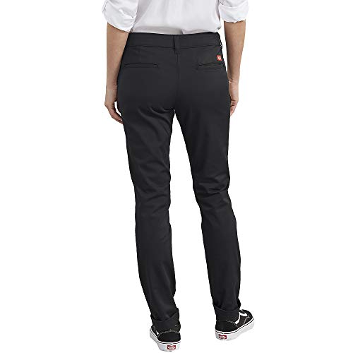 Dickies womens Straight Flex Twill Pant Khakis, Rinsed Desert Sand, 24 US