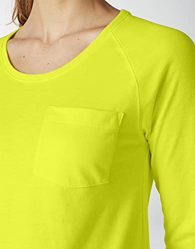 Dickies womens Dickies Women's Long Sleeve Cooling Temp-iq® Performance T-shirt Shirt, Bright Yellow, X-Small US