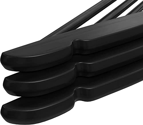 Utopia Home Premium Wooden Hangers 30 Pack - Durable & Slim Coat Hanger - Suit Hangers with 360-Degree Rotatable Hook - Wood Hangers with Shoulder Grooves (Black Color)