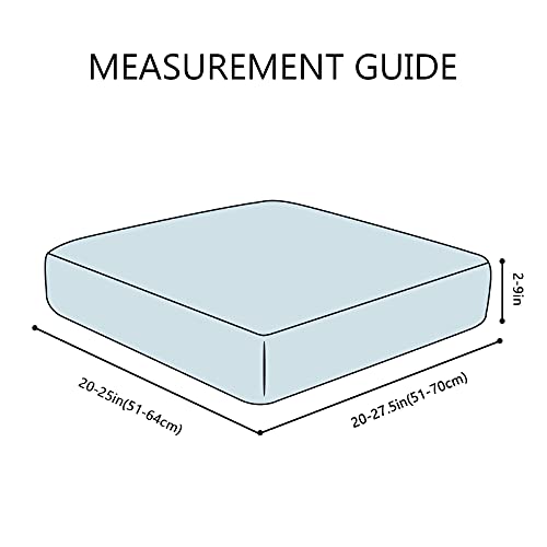 hyha Printed Couch Cushion Covers, Floral Magic Sofa Covers Washable for 3 Cushion Couch, Stretch Pattern Sofa Slipcovers with Elastic Bottom(Large, Lemon)