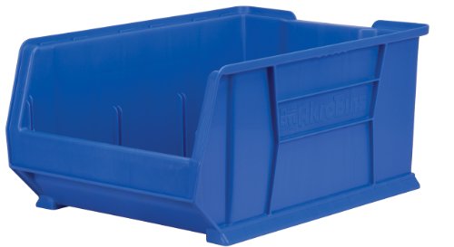 Akro-Mils 30289 Super-Size AkroBins Plastic Storage Bins, Space-Saving Stackable Bins for Garage, Classroom, Warehouse Organization, 24-Inch L x 18-Inch W x 12-Inch H, Blue, 1-Pack