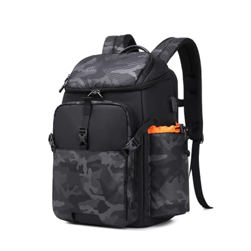 G-raphy Camera Backpack Large Camera Bag Professional Photography Bag with Laptop Compartment and Tripod Holder in Camouflage Men Women for Hiking, Travel etc