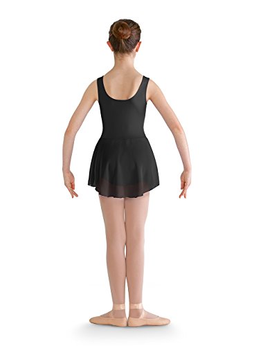 Bloch Dance Girls Riya Tank Leotard Dress, Black, 2-4