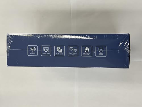 GL.iNet GL-MT6000(Flint 2) WiFi 6 Router | Gaming WiFi Router | 2 x 2.5G Multi-Gig Port+4 x 1G Ethernet Ports | Mass Device Connectivity | Rapid OpenVpn & WireGuard | 802.11ax | Long Range Coverage