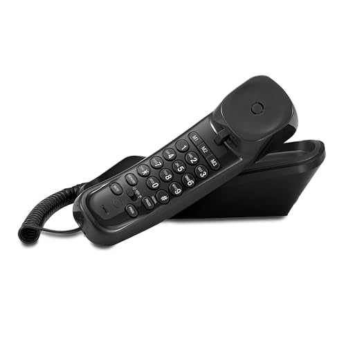 AT&T TR1909B Trimline Corded Phone with Caller ID, Black