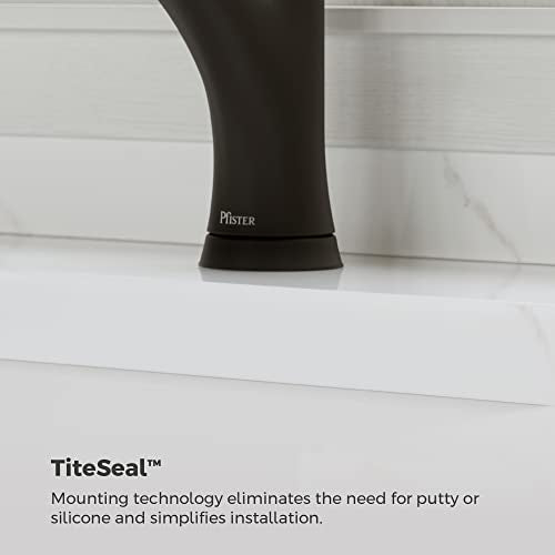 Pfister Wray Kitchen Faucet with Pull Out Sprayer, Single Handle, Mid Arc, Matte Black Finish, F5347WRYB