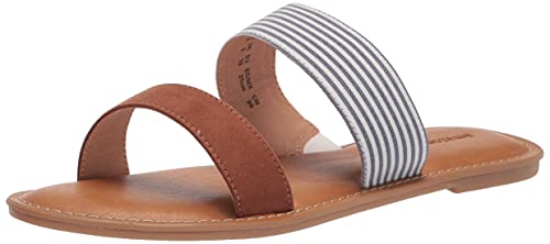 Amazon Essentials Women's Two Band Sandal, Tan, 10