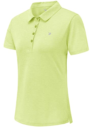 Gopune Women's Dry Fit Golf Polo Shirts 4-Button Golf Polo's in 15 Colors XS-3XL Shirt Orange,S