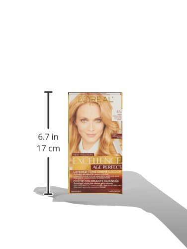 L'Oreal Paris Excellence Age Perfect Layered Tone Flattering Color, 8N Medium Natural Blonde Set (Packaging May Vary)