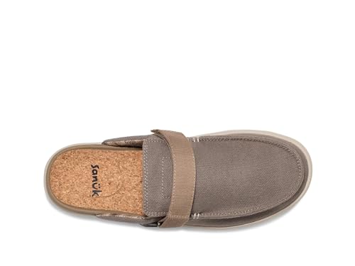 Sanuk Men's Happy Hour Lite Slip-On Mule, Brown, Size 8