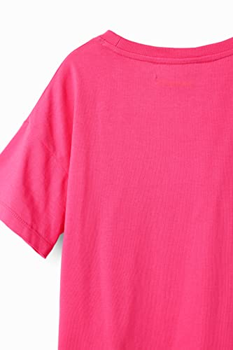 Desigual Little Girl's Sequinned Heart T-Shirt Red